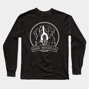 Bernese Mountain Dog lover dog portrait Long Sleeve T-Shirt